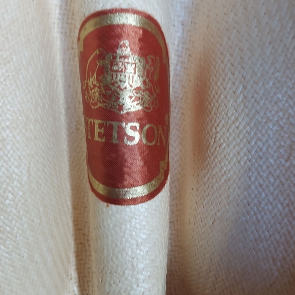 Stetson Natural Cream Gunslinger Style 10X Straw Western Hat Unisex - Picture 14 of 16